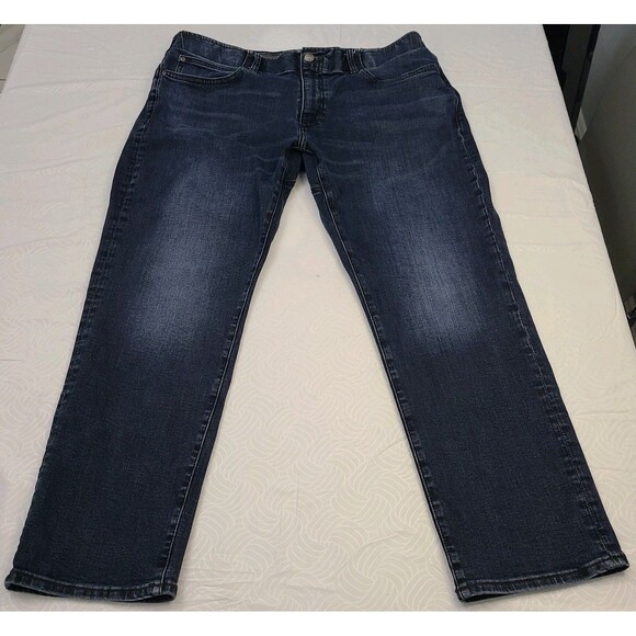 Lee Extreme Motion Athletic Fit Men’s Jeans 38x29 Tapered Leg Denim Blue - Picture 9 of 11